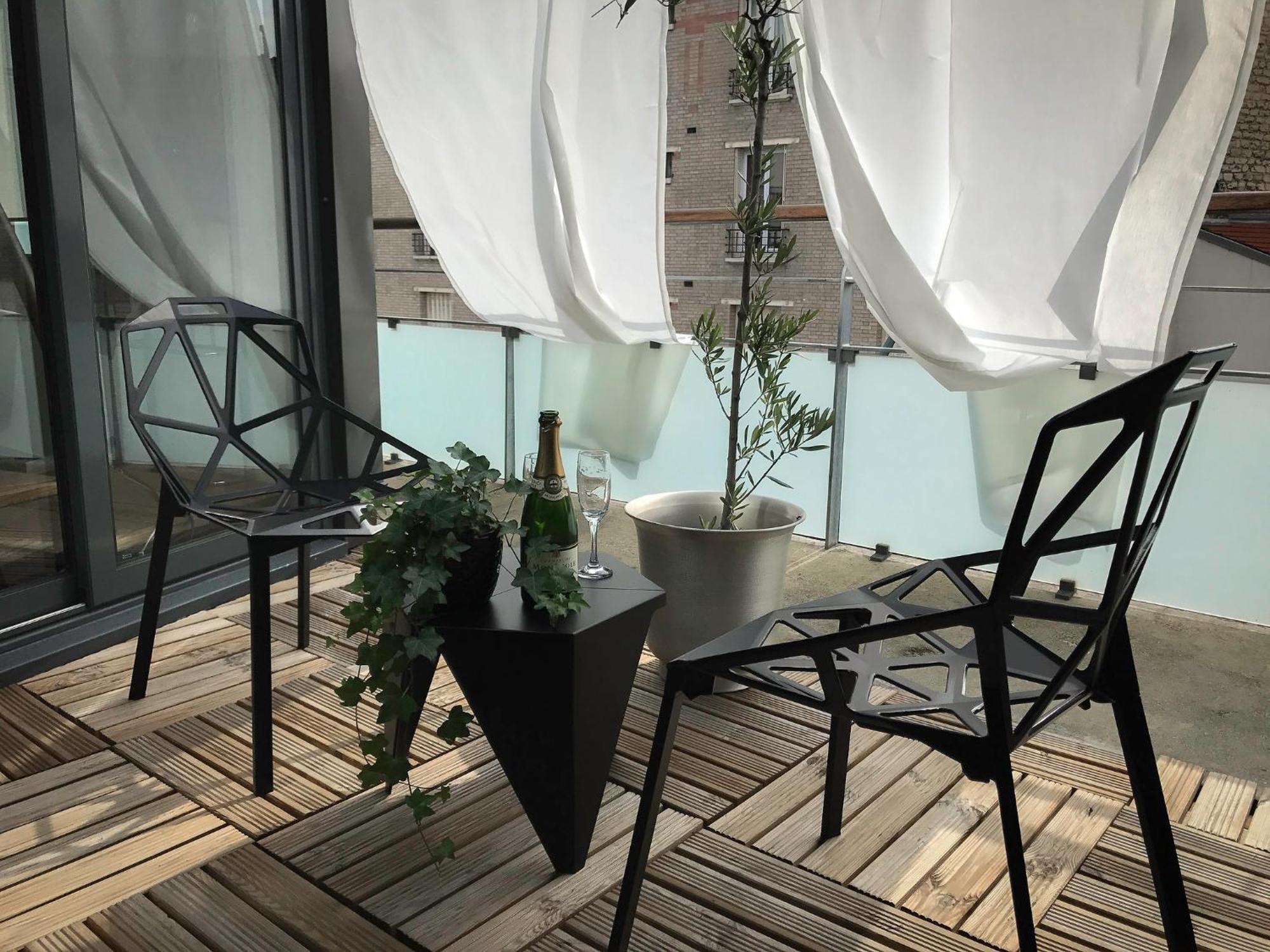 Ferienwohnung Beautiful Loft 130M2 Sun And Free Parking Ok 1M95 La Garenne-Colombes Exterior foto